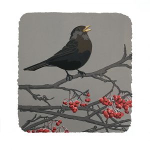 Feathered Thing - Square Blank Card