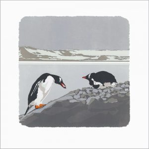 WW Love you, Gentoo Blank Card 150mm sq