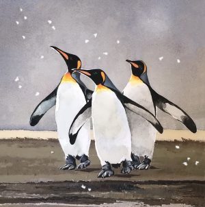 WW Snow's Coming Christmas Card 150mm sq