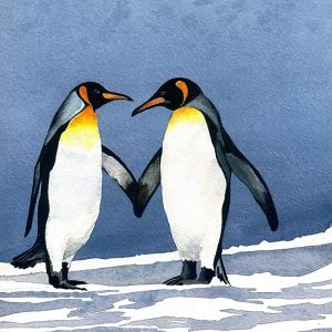 WW Cold Hands, Warm Hearts Blank Card 150mm sq